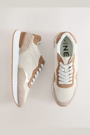 Next Neutral Forever Comfort Leather Panel Detail Chunky Lace-Up Joggers AU 10 (EU 42)