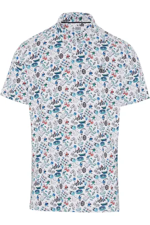 Original Penguin Gaming Inspired Novelty Print Polo Shirt M