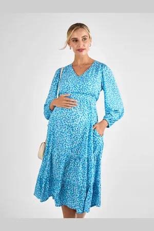 JoJo Maman Bébé Maternity & Nursing Midaxi Dress AU 16
