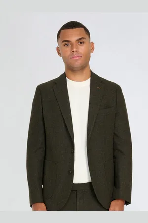 Harry Brown Bottle Green Henry Tweed Blazer 46 R