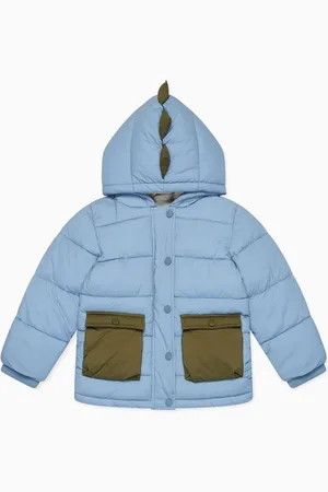 Mori Blue 3 In 1 Cosy Dinosaur Coat to Gilet 12