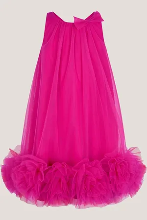 Monsoon Sleeveless Tulle Pom Swing Dress 10 Years (140cm)