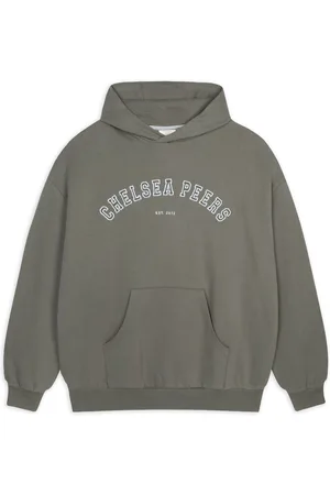 Chelsea Peers Green Cotton Embroidered Logo Hoodie AU 12