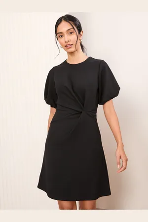 Friends Like These Short Sleeve Tailored Drape Mini Dress AU 10
