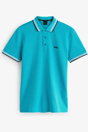 HUGO BOSS Regular Fit Paddy Tipped Collar 100% Cotton Polo Shirt medium