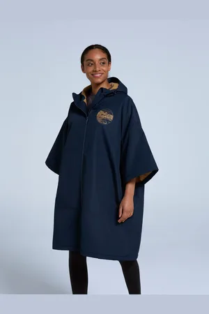 Animale Blue Womens Misty Fleece Lined Waterproof Parka S