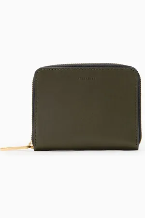 AllSaints AllSaints Green Lena Hex Zip Wallet One