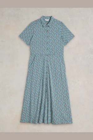 White Stuff Rua Jersey Shirt Dress AU 24