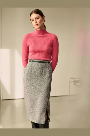 Next Boucle Mono Textured Pencil Skirt AU 10