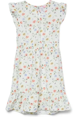 VERO MODA Floral Frill Short Dress 134140cm