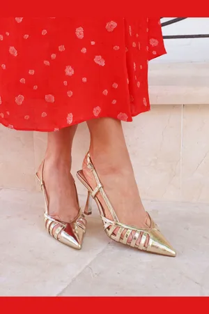 Linzi Alias Cut Out Slingback Court Heels AU 7 (EU 38)