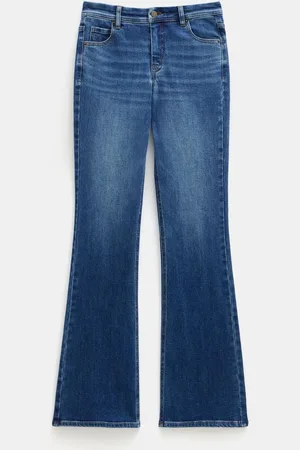 Hush Puppies Blue Eliana Mid Rise Bootcut Jeans AU 8 S