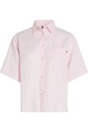 Tommy Hilfiger Linen Short Sleeve 100% Linen Shirt AU 6