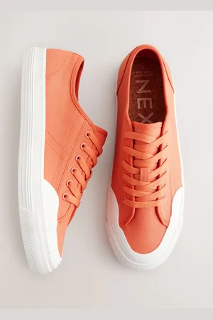 Next Orange Forever Comfort Round Toe Chunky Baseball Trainers AU 6 (EU 37)