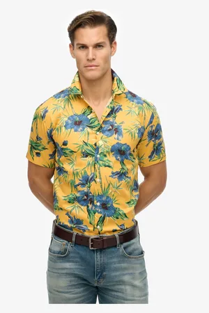 Superdry Short Sleeve Hawaiian Printed Shirt L