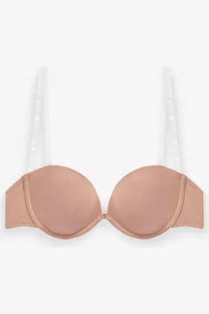 Next Praline Nude Clear Back Smoothing Strapless Bra A-E 34 B