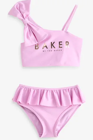 Ted Baker Purple Bow Shoulder Ruffle Bikini 7 Years (122cm)