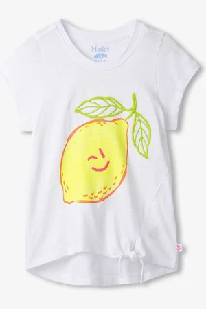 Hatley 100% Cotton Happy Lemon Tie Front T-Shirt 5 Years (110cm)