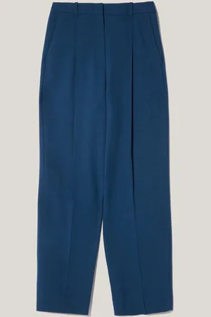 Jigsaw Blue Dexter Crosshatch Trousers AU 10