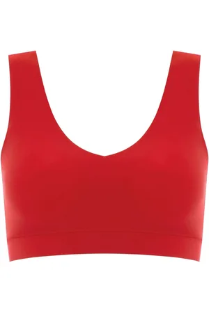 Chantelle Soft Stretch Seamless V-Neck Padded Crop Top M-L