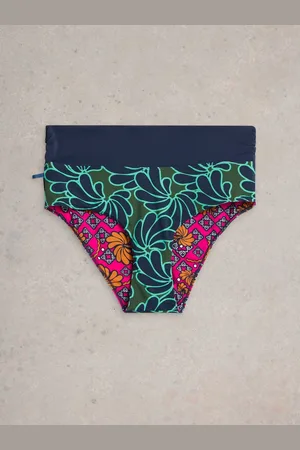 White Stuff Reversible Fold Down Bikini Bottoms AU 14
