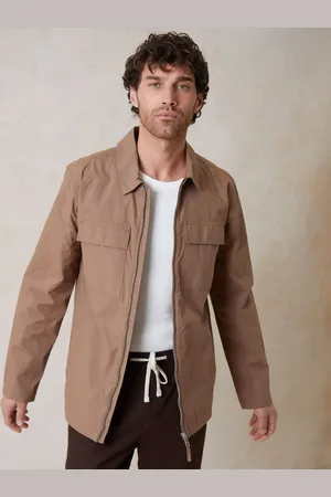 Threadbare Brown 100% Cotton Poplin Lightweight Collared Jacket M