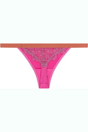 LOVE Stories Pink Roomservice Elegant String Briefs M
