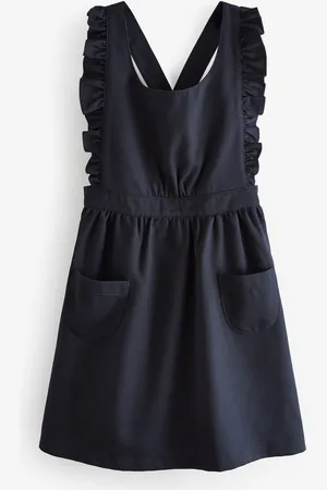 Next Ruffle Detail Pinafore School Dress (3-14yrs) 13 Years (158cm)