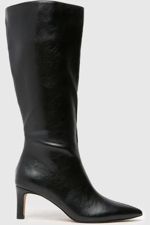 Schuh Dottie Knee High Black Boots AU 6 (EU 37)