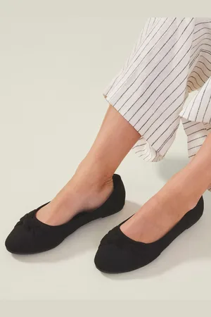 Accessorize Suedette Knot Ballerina Flats AU 7 (EU 38)