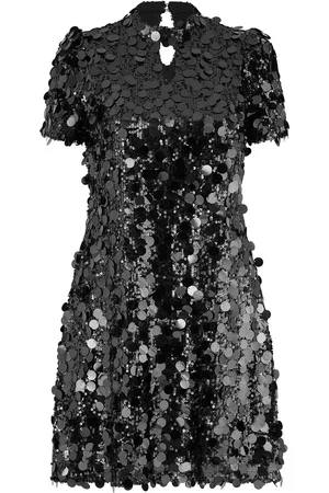 Yumi Big Sequin Tunic With Keyhole Neckline Dress AU 14