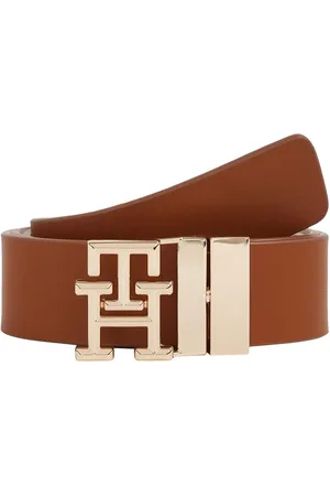 Tommy Hilfiger Brown Logo Reversible Leather Belt 34W x 31L (UK 34 R)