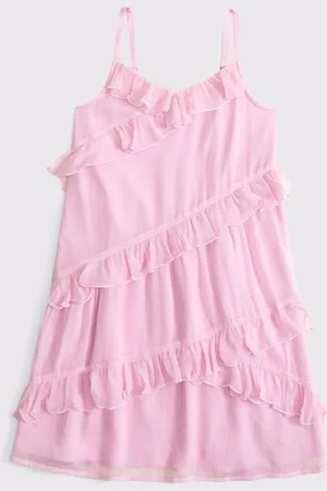 Abercrombie & Fitch Ruffle Strappy Chiffon Mini Dress 13