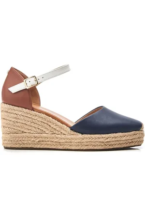 Moda In Pelle Gialla Square Toe Espadrille Wedges AU 6 (EU 37)