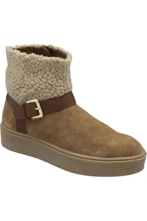 Ravel Brown Suede Flat Ankle Boots AU 10 (EU 42)