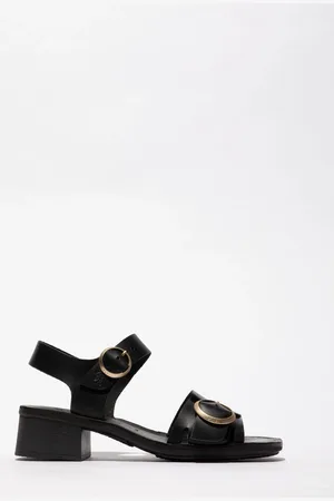 Fly London Ebli Block Heel Sandals AU 7 (EU 38)