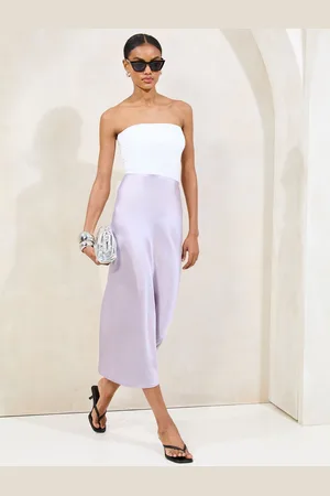 Lipsy London Midi Satin Skirt AU 16