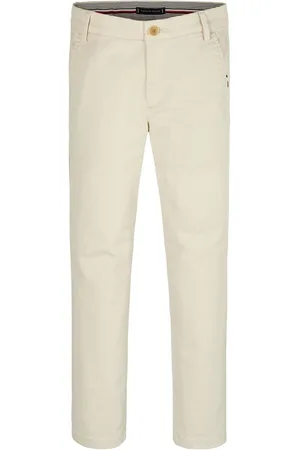 Tommy Hilfiger Cream Slim Fit 1985 Soft Twill Chino Trousers 7 Years (122cm)