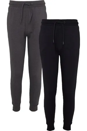 Threadbare Black/Grey Regular Fit Joggers 2 Pack XXL