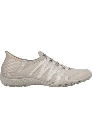 Skechers Brown Breathe Easy Roll Slip In With Me Wide Fit Trainers AU 7 (EU 38)