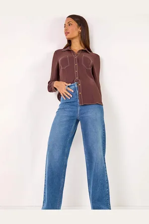 Roman Button Up Pocket Detail Collar Shirt AU 12
