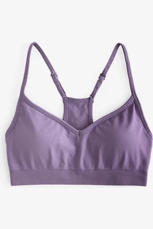 Fabletics Purple Sleek Seamless Low Impact Bra XL