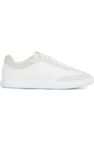 Calvin Klein White Cupsole Lace Up Suede Trainers AU 5.5 (EU 36)