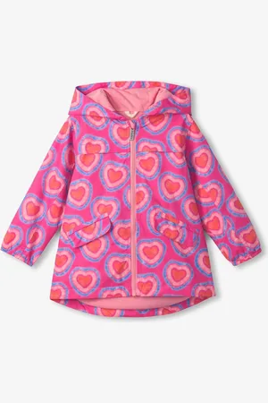 Hatley Pink Glowing Hearts Microfiber Field Jacket 7 Years (122cm)