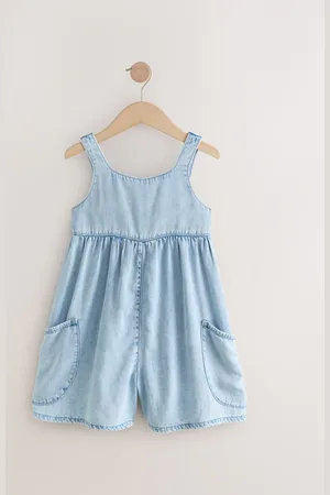 Next Mid Blue Denim Playsuit (3-16yrs) 13 Years (158cm)