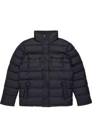 French Connection Dark Navy Blue 2 Pocket Row Funnel Jacket XXL