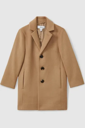 Reiss Camel Gable 3-9 yrs Single Breasted Overcoat 8