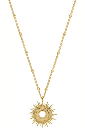 ESTELLA BARTLETT Gold Tone Full Sunburst Necklace One