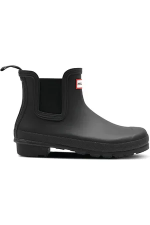 Hunter Womens Original Chelsea Boot Black Wellies AU 6 (EU 37)