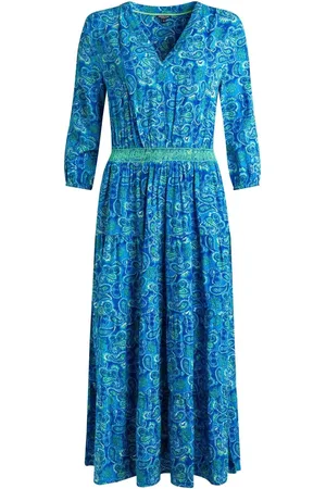 Weird Fish Himanshee Viscose Slub Printed Dress 10